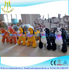 China Hansel amusement park car ride toy rider coin operated stuffed animals that walk motorcycle child electric walking toys supplier