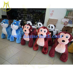 China Hansel mall ride on toys animales montables electric ride in cars play seat racing battery coin operated kid rides supplier