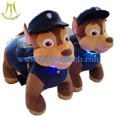 China Hansel shopping mall coin operated electric kids battery power paw patrol ride on animals supplier